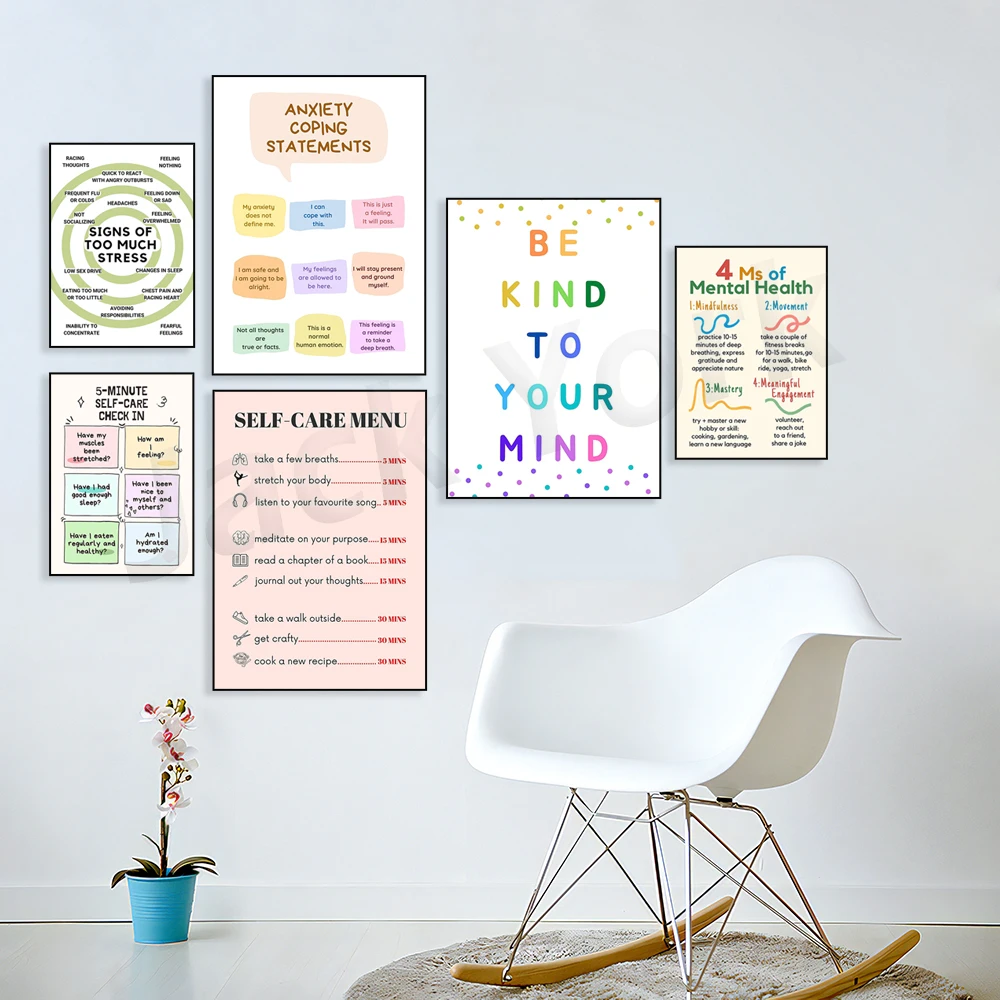 Self Care Check In Poster, Men - Therapy Health And Wellness recensione e prezzo