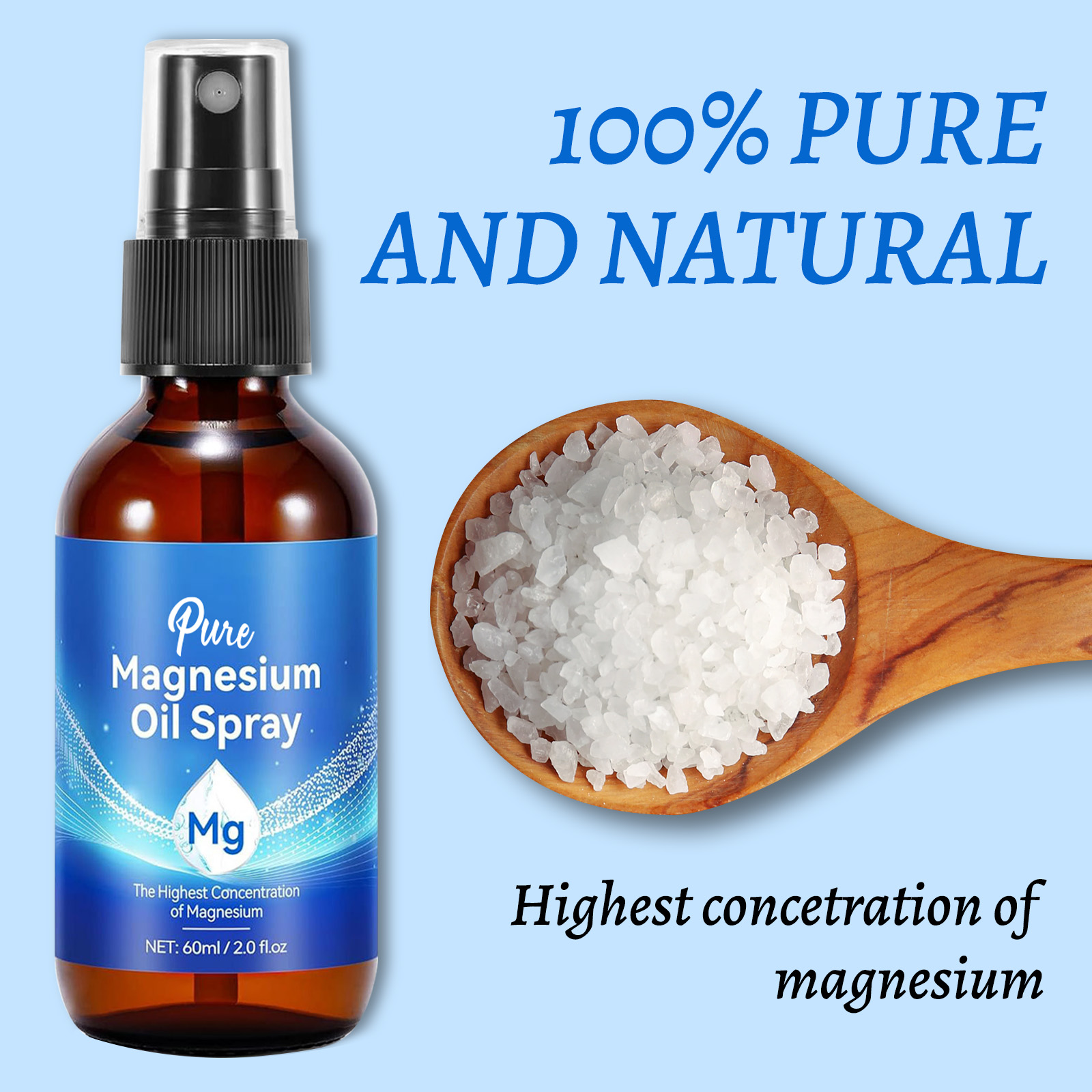 Olio di magnesio naturale 60ml - Bath Salts Magnesium recensione e prezzo